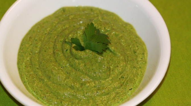 The one we call as extras- Linseed and Coriander Chutney
